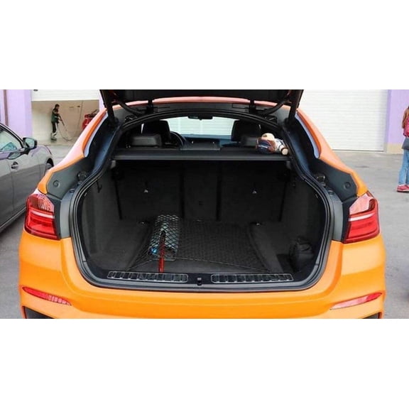 EACCESSORIES EA Rear Trunk Organizer Cargo Net for BMW X4 2015-2020  Floor Style Cargo Net for SUV  Premium Mesh Elastic Car Trunk Organizer Vehicle Carrier Storage  Compatible with BMW X4