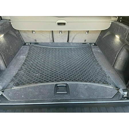 EACCESSORIES EA Rear Trunk Organizer Cargo Net for BMW X5 2007-2023 – Floor Style Cargo Net for SUV – Premium Mesh Elastic Car Trunk Organizer Vehicle Carrier Storage – Compatible with BMW X5