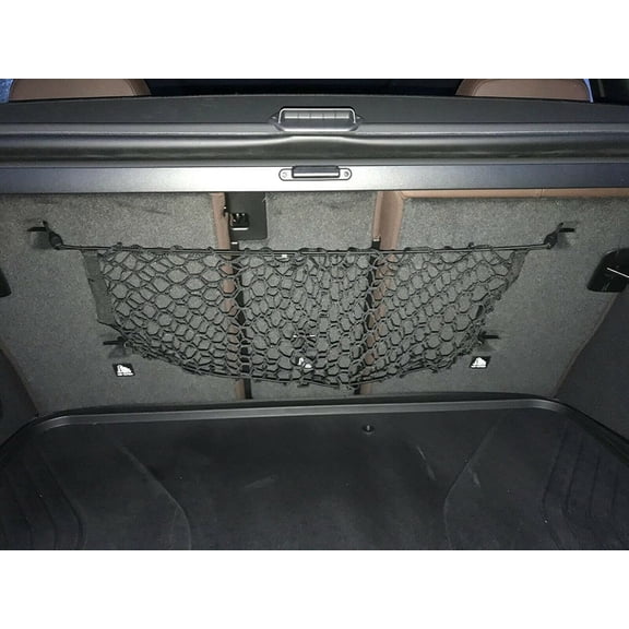 EACCESSORIES EA Rear Trunk Organizer Cargo Net for BMW X5 2019-2023 Envelope Style Cargo Net for SUV Premium Mesh Elastic Car Trunk Organizer Vehicle Carrier Storage Compatible with BMW X5
