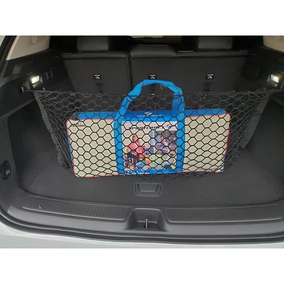EACCESSORIES EA Rear Trunk Organizer Cargo Net for Buick Envision 2021-2022 Envelope Style Cargo Net Premium Mesh Car Trunk Organizer Vehicle Carrier Storage Compatible Buick Envision 2021-2022