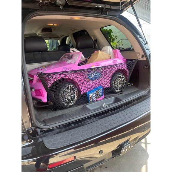EACCESSORIES EA Rear Trunk Organizer Cargo Net for Buick Rainier 2004-2007  Floor Style Cargo Net for SUV  Premium Mesh Elastic Car Trunk Organizer Vehicle Carrier Storage  Compatible with Rainier