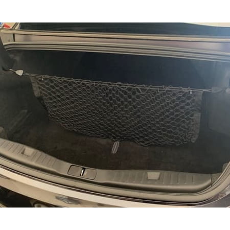 EACCESSORIES EA Rear Trunk Organizer Cargo Net for CADILLAC CTS 2014-2020 – Envelope Style Cargo Net for Sedan – Premium Mesh Car Trunk Organizer Vehicle Carrier Storage – Compatible with CADILLAC CTS