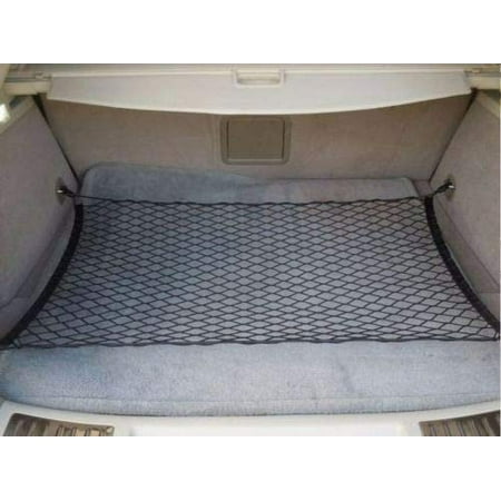 EACCESSORIES EA Rear Trunk Organizer Cargo Net for Cadillac SRX 2010-2016 – Floor Style Cargo Net for SUV – Premium Mesh Car Trunk Organizer Vehicle Carrier Storage – Compatible with Caddy SRX