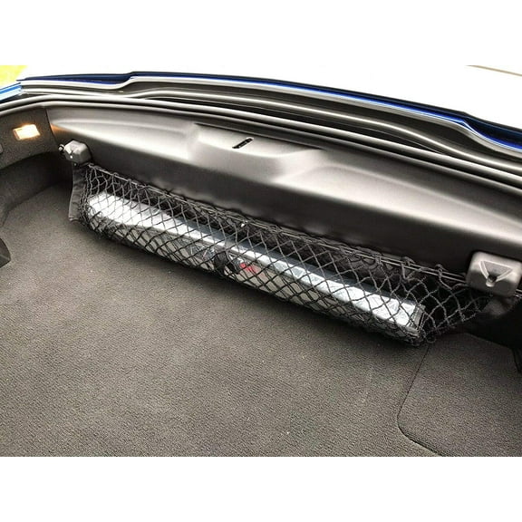 EACCESSORIES EA Rear Trunk Organizer Cargo Net for Chevrolet C7 Corvette 2014-2019 Envelope Style Cargo Net for Coupe ONLY Premium Mesh Car Trunk Organizer Compatible with Chevrolet C7 Corvette