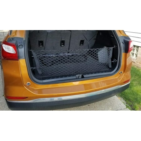 EACCESSORIES EA Rear Trunk Organizer Cargo Net for Chevrolet Equinox & GMC Terrain 2018-2023 – Envelope Style Cargo Net for SUV - Premium Mesh Car Trunk Organizer – Compatible with Equinox Terrain