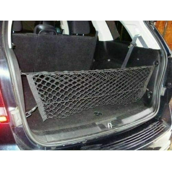 EACCESSORIES EA Rear Trunk Organizer Cargo Net for Dodge Journey 2009-2020 – Envelope Style Cargo Net – Premium Mesh Car Trunk Organizer Vehicle Carrier Storage – Compatible Dodge Journey 2009-2020