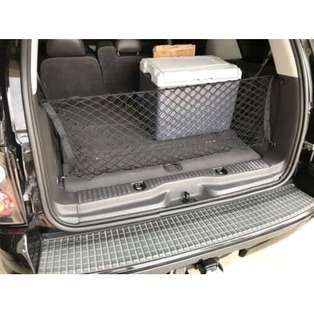 EACCESSORIES EA Rear Trunk Organizer Cargo Net for FORD EXPLORER 2002-2010 – Envelope Style Cargo Net for SUV – Premium Mesh Car Trunk Organizer Vehicle Carrier Storage – Compatible with FORD EXPLORER