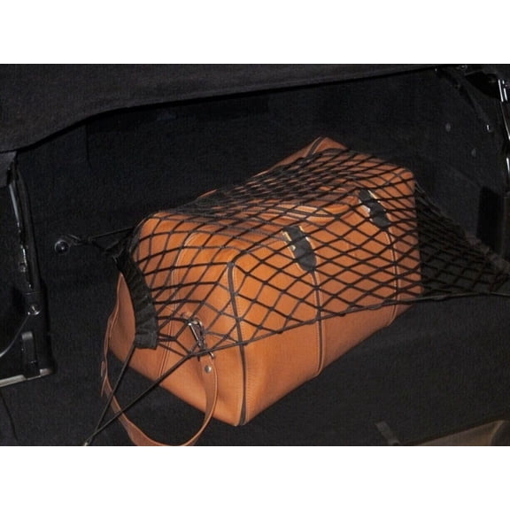 EACCESSORIES EA Rear Trunk Organizer Cargo Net for Ferrari California T 2015-2018 Floor Style Cargo Net for Convertible Premium Mesh Elastic Car Trunk Organizer Compatible with California T