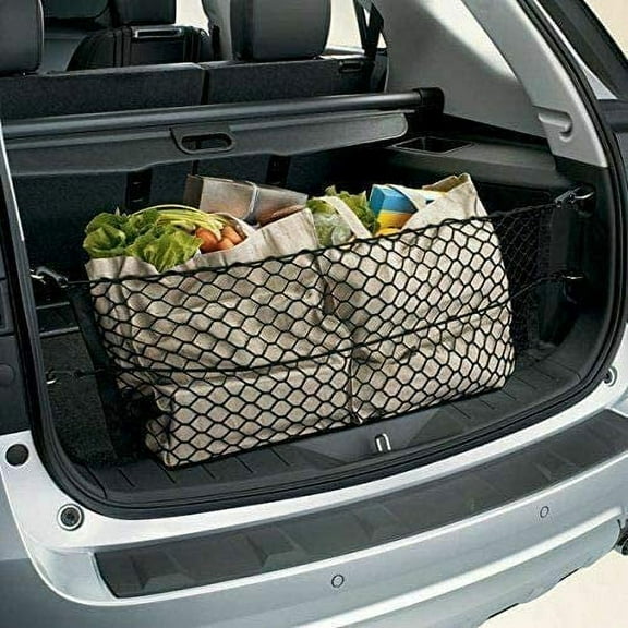 EACCESSORIES EA Rear Trunk Organizer Cargo Net for GMC Terrain 2010-2017 Envelope Style Cargo Net for SUV Premium Mesh Car Trunk Organizer Vehicle Carrier Storage Compatible with GMC Terrain