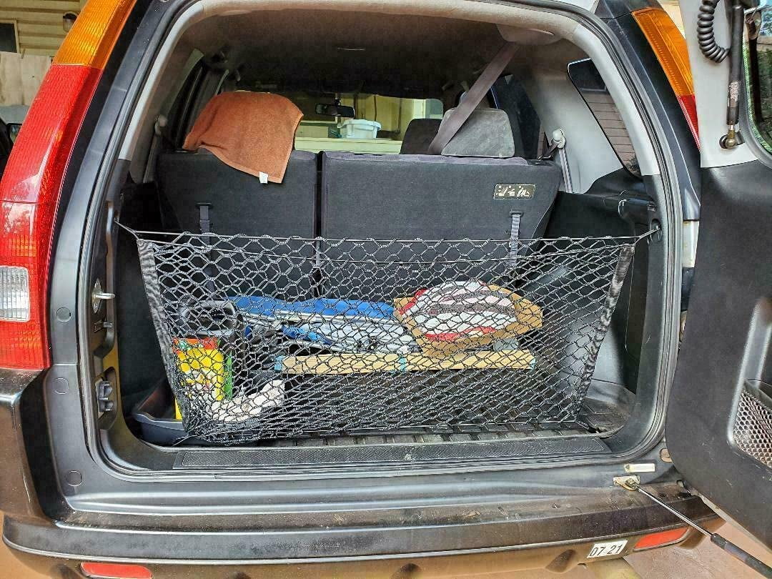 EACCESSORIES EA Rear Trunk Organizer Cargo Net for Honda CRV 20022006