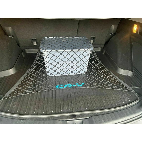 EACCESSORIES EA Rear Trunk Organizer Cargo Net for Honda CR-V 2018-2023 - Floor Style Cargo Net for SUV-Premium Mesh Elastic Car Trunk Organizer Vehicle Carrier Storage – Compatible with Honda CR-V