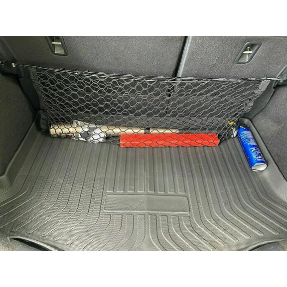 EACCESSORIES EA Rear Trunk Organizer Cargo Net for Honda FIT 2006-2021 Envelope Style Cargo Net for Hatchback Premium Mesh Car Trunk Organizer Vehicle Carrier Storage Compatible with Honda FIT