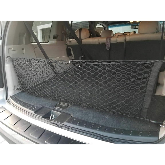 EACCESSORIES EA Rear Trunk Organizer Cargo Net for Honda Pilot 2016-2023 Envelope Style Cargo Net for SUV Premium Mesh Car Trunk Organizer Vehicle Carrier Storage Compatible with Honda Pilot