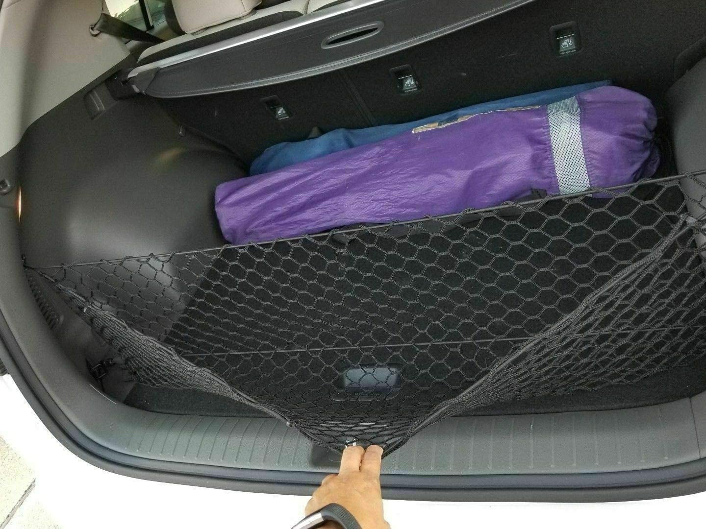 EACCESSORIES EA Rear Trunk Organizer Cargo Net for Hyundai Tucson 2015