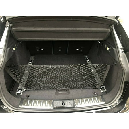 EACCESSORIES EA Rear Trunk Organizer Cargo Net for Jaguar F-PACE 2017-2023 – Envelope Style Cargo Net – Premium Mesh Car Trunk Organizer Vehicle Carrier Storage – Compatible Jaguar F-PACE 2017-2023