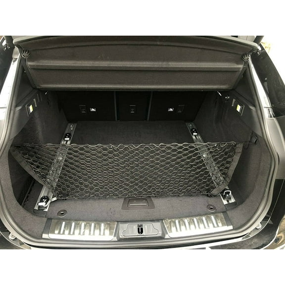 EACCESSORIES EA Rear Trunk Organizer Cargo Net for Jaguar F-PACE 2017-2023  Envelope Style Cargo Net  Premium Mesh Car Trunk Organizer Vehicle Carrier Storage  Compatible Jaguar F-PACE 2017-2023