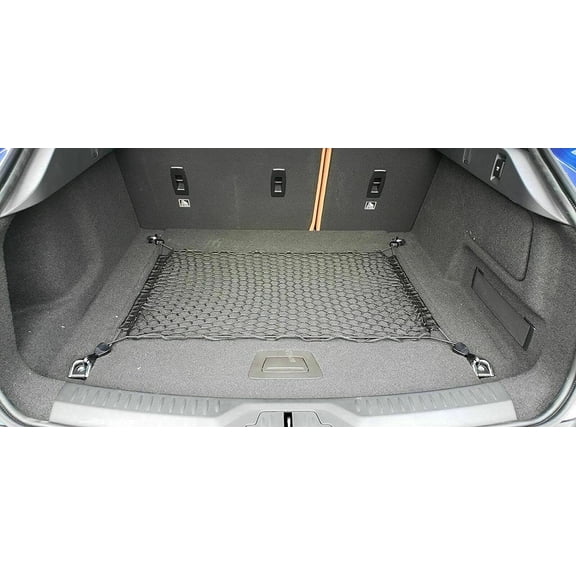 EACCESSORIES EA Rear Trunk Organizer Cargo Net for Jaguar I-Pace 2019-2023 – Floor Style Cargo Net for SUV – Premium Mesh Car Trunk Organizer Vehicle Carrier Storage – Compatible with Jaguar I-PACE