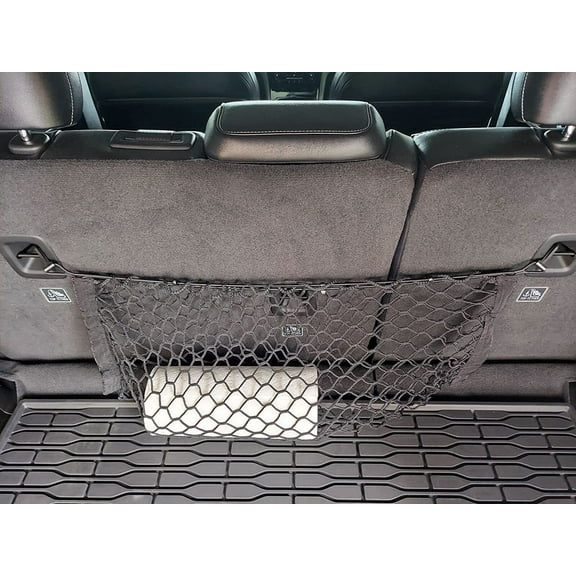 EACCESSORIES EA Rear Trunk Organizer Cargo Net for Jeep Grand Cherokee L WL 2021-2023 Envelope Style Cargo Net for SUV Premium Mesh Car Trunk Organizer Compatible with Grand Cherokee L WL