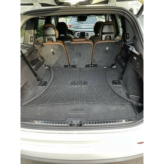EACCESSORIES EA Rear Trunk Organizer Cargo Net for Jeep Grand Cherokee L WL 2021-2023 Floor Style Cargo Net for SUV Premium Mesh Car Trunk Organizer Compatible with Grand Cherokee L WL