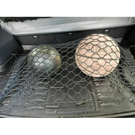EACCESSORIES EA Rear Trunk Organizer Cargo Net for Jeep Patriot 2007-2017 – Floor Style Cargo Net for SUV – Premium Mesh Car Trunk Organizer Vehicle Carrier Storage – Compatible with Jeep Patriot