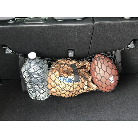 EACCESSORIES EA Rear Trunk Organizer Cargo Net for KIA EV6 2022-2023 Envelope Style Cargo Net for SUV Premium Mesh Elastic Car Trunk Organizer Vehicle Carrier Storage Compatible with KIA EV6