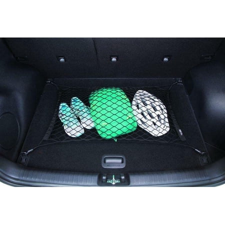 EACCESSORIES EA Rear Trunk Organizer Cargo Net for KIA NIRO 2017-2023 – Floor Style Cargo Net for SUV – Premium Mesh Elastic Car Trunk Organizer Vehicle Carrier Storage – Compatible with KIA NIRO