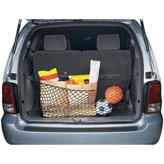 EACCESSORIES EA Rear Trunk Organizer Cargo Net for KIA Sedona 2002-2014  Envelope Style Cargo Net for Minivan  Premium Mesh Car Trunk Organizer Vehicle Carrier Storage  Compatible with KIA Sedona