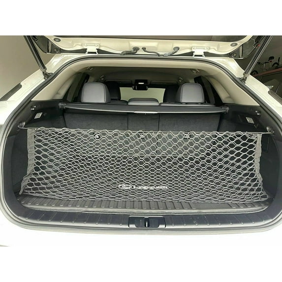 EACCESSORIES EA Rear Trunk Organizer Cargo Net for Lexus RX: 350, 350L, 350h, 450h, 450hL, 500h 2010-2023 – Envelope Style Cargo Net – Premium Mesh Car Trunk Organizer Vehicle Carrier Storage