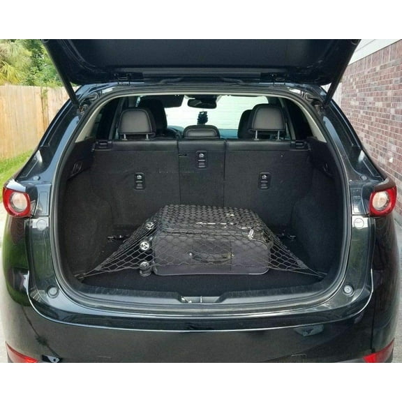 EACCESSORIES EA Rear Trunk Organizer Cargo Net for Mazda CX-5 2013-2023 Floor Style Cargo Net for SUV Premium Mesh Car Trunk Organizer Vehicle Carrier Storage Compatible with Mazda CX-5