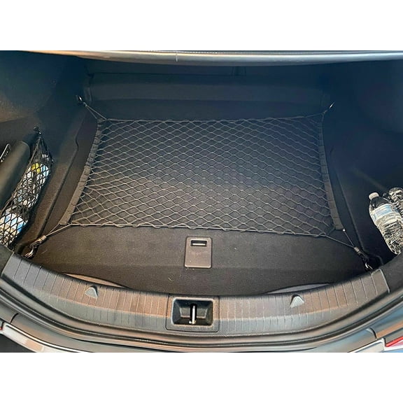 EACCESSORIES EA Rear Trunk Organizer Cargo Net for Mercedes-Benz CLA 180 200 250 2013-2023  Floor Style Cargo Net  Premium Mesh Elastic Car Trunk Organizer  Compatible CLA 180 200 250 2013-2023