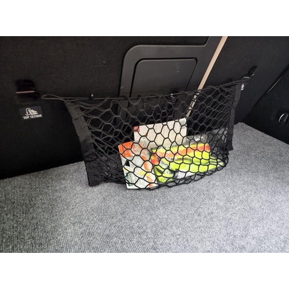EACCESSORIES EA Rear Trunk Organizer Cargo Net for Mercedes-Benz GLA-Class 2014-2023 – Envelope Style Cargo Net for SUV – Premium Mesh Elastic Car Trunk Organizer – Compatible with GLA-Class