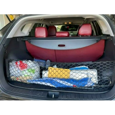 EACCESSORIES EA Rear Trunk Organizer Cargo Net for Mitsubishi Outlander 2022-2023 – Envelope Style Cargo Net for SUV – Premium Mesh Elastic Car Trunk Organizer – Compatible with Mitsubishi Outlander