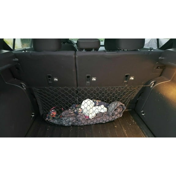 EACCESSORIES EA Rear Trunk Organizer Cargo Net for Nissan Kicks 2017-2023  Envelope Style Cargo Net for SUV  Premium Mesh Car Trunk Organizer Vehicle Carrier Storage  Compatible with Nissan Kicks