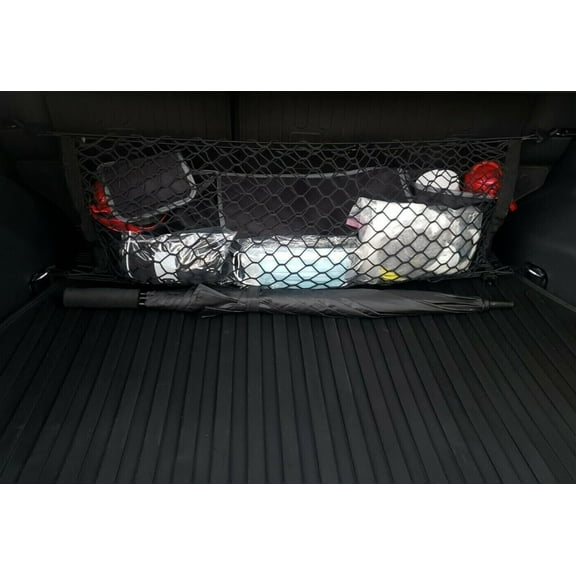 EACCESSORIES EA Rear Trunk Organizer Cargo Net for Nissan Rogue 2021-2023  Envelope Style Cargo Net for SUV  Premium Mesh Elastic Car Trunk Organizer Vehicle Carrier Storage  Compatible with Rogue