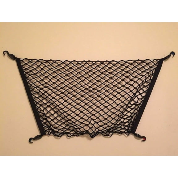 EACCESSORIES EA Rear Trunk Organizer Cargo Net for Scion iM 2016 Floor Style Cargo Net for Hatchback Premium Mesh Elastic Car Trunk Organizer Vehicle Carrier Storage Compatible with Scion iM