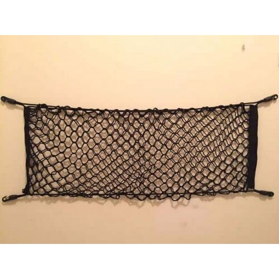 EACCESSORIES EA Rear Trunk Organizer Cargo Net for Smart FORTWO 2005-2018 – Floor Style Cargo Net for Coupe, Convertible, Hatchback – Premium Mesh Car Trunk Organizer – Compatible with Smart FORTWO
