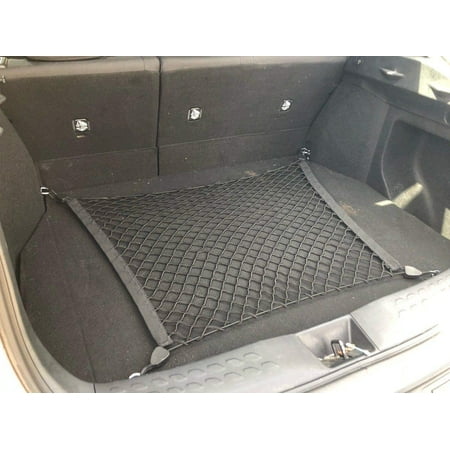 EACCESSORIES EA Rear Trunk Organizer Cargo Net for Toyota C-HR 2018-2022 – Floor Style Cargo Net for SUV – Premium Mesh Elastic Car Trunk Organizer Vehicle Carrier Storage – Compatible with C-HR