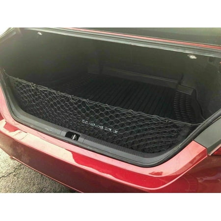EACCESSORIES EA Rear Trunk Organizer Cargo Net for Toyota Camry 2012-2017 – Envelope Style Cargo Net – Premium Mesh Car Trunk Organizer Vehicle Carrier Storage – Compatible Toyota Camry 2012-2017