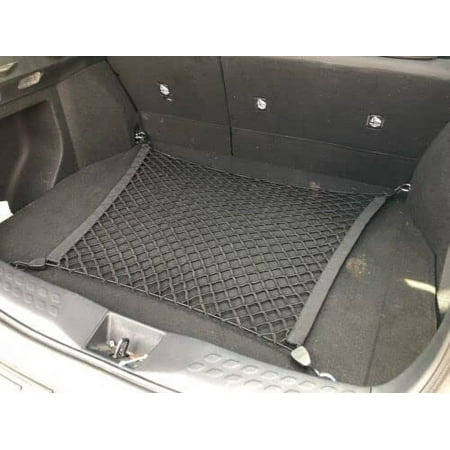 EACCESSORIES EA Rear Trunk Organizer Cargo Net for Toyota Corolla Cross 2022-2023 – Floor Style Cargo Net – Premium Mesh Elastic Car Trunk Organizer – Compatible Toyota Corolla Cross 2022-2023