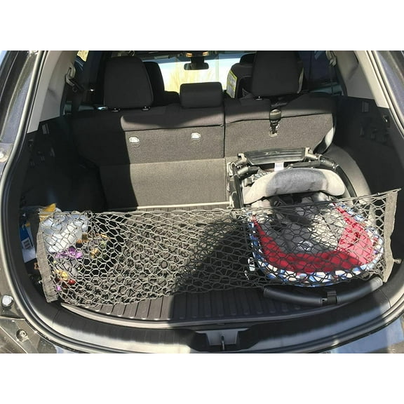 EACCESSORIES EA Rear Trunk Organizer Cargo Net for Toyota RAV4 2013-2018  Envelope Style Cargo Net  Premium Mesh Car Trunk Organizer Vehicle Carrier Storage  Compatible Toyota RAV4 2013-2018