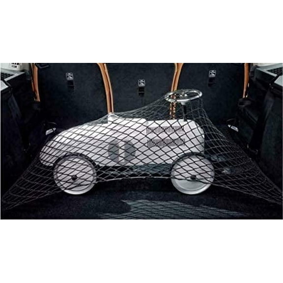 EACCESSORIES EA Rear Trunk Organizer Cargo Net for Volvo S90 2017-2023 Floor Style Cargo Net for Sedan Premium Mesh Car Trunk Organizer Vehicle Carrier Storage Compatible with Volvo S90