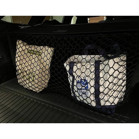 EACCESSORIES EA Rear Trunk Organizer Cargo Net for Volvo XC40 2019-2023 – Envelope Style Cargo Net for SUV – Premium Mesh Car Trunk Organizer Vehicle Carrier Storage – Compatible Volvo XC40 2019-2023