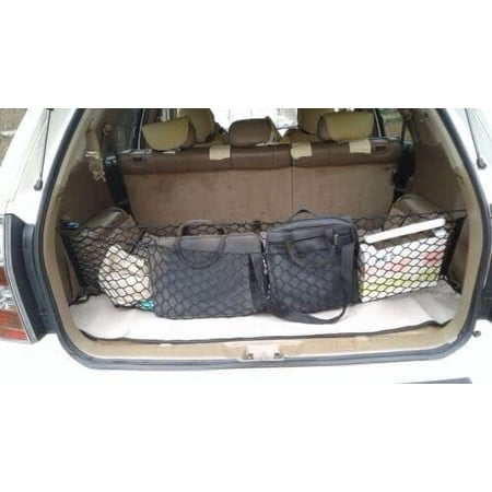 EACCESSORIES EA Trunk Organizer Cargo Net for Acura MDX 2001-2006 – Envelope Style Cargo Net for SUV – Premium Mesh Elastic Car Trunk Organizer Vehicle Carrier Storage – Compatible with Acura MDX