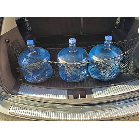 EACCESSORIES EA Trunk Organizer Cargo Net for Acura MDX 2014-2020 – Envelope Style Cargo Net – Premium Mesh Car Trunk Organizer Vehicle Carrier Storage – Compatible Acura MDX 2014-2020