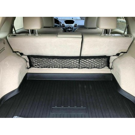 EACCESSORIES EA Trunk Organizer Cargo Net for Acura RDX 2007-2023 – 2 Envelopes Style Cargo Net for SUV – Premium Mesh Elastic Car Trunk Organizer Vehicle Carrier Storage – Compatible with Acura RDX