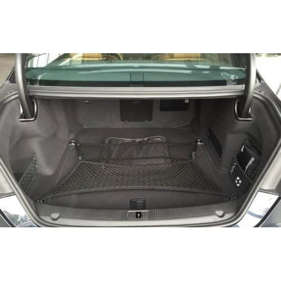 EACCESSORIES EA Trunk Organizer Cargo Net for Audi A8 Quattro S8 A8L 2018-2023 Floor Style Cargo Net for Sedan Premium Mesh Car Organizer Vehicle Carrier Storage Compatible with A8 S8 A8L
