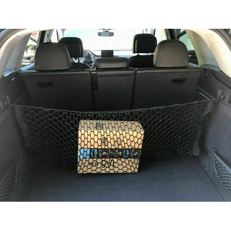 EACCESSORIES EA Trunk Organizer Cargo Net for Audi Q3 RS Q3 Quattro 2019-2022 – Envelope Style Cargo Net – Premium Mesh Elastic Car Trunk Organizer Vehicle Carrier Storage – Compatible Q3 RS Q3
