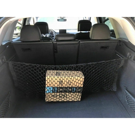 EACCESSORIES EA Trunk Organizer Cargo Net for Audi Q3 RS Q3 Quattro 2019-2022 – Envelope Style Cargo Net – Premium Mesh Elastic Car Trunk Organizer Vehicle Carrier Storage – Compatible Q3 RS Q3