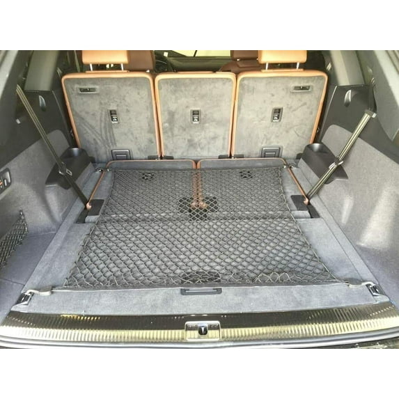 EACCESSORIES EA Trunk Organizer Cargo Net for Audi Q7 SQ7 2017-2023 – Floor Style Cargo Net for SUV – Premium Mesh Elastic Car Trunk Organizer Vehicle Carrier Storage – Compatible with Audi Q7 SQ7