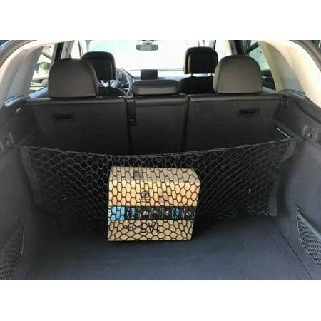 EACCESSORIES EA Trunk Organizer Cargo Net for Audi RS6 A6 allroad 2020-2023 – Envelope Style Cargo Net for Wagon – Premium Mesh Car Trunk Organizer Vehicle Carrier Storage – Compatible with RS6 A6
